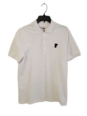 Versace Collection White Short Sleeve Embroidered Logo Men's Polo Shirt Size 2XL